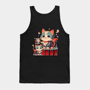 Cat Puppy Hi Tank Top